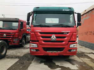 รถบรรทุกหัวลากมือสอง Sinotruk Euro2 ดีเซล 6x4 พวงมาลัยซ้าย HOWO 10 ล้อ รับน้ำหนัก 21-30 ตัน 371 แรงม้า กล้องมองหลัง 360 องศา - Product Image 1