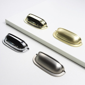 Poignée de porte de placard de cuisine moderne en alliage de zinc, boutons de meubles de villa, quincaillerie, poignées de tiroir de placard - Product Image 2