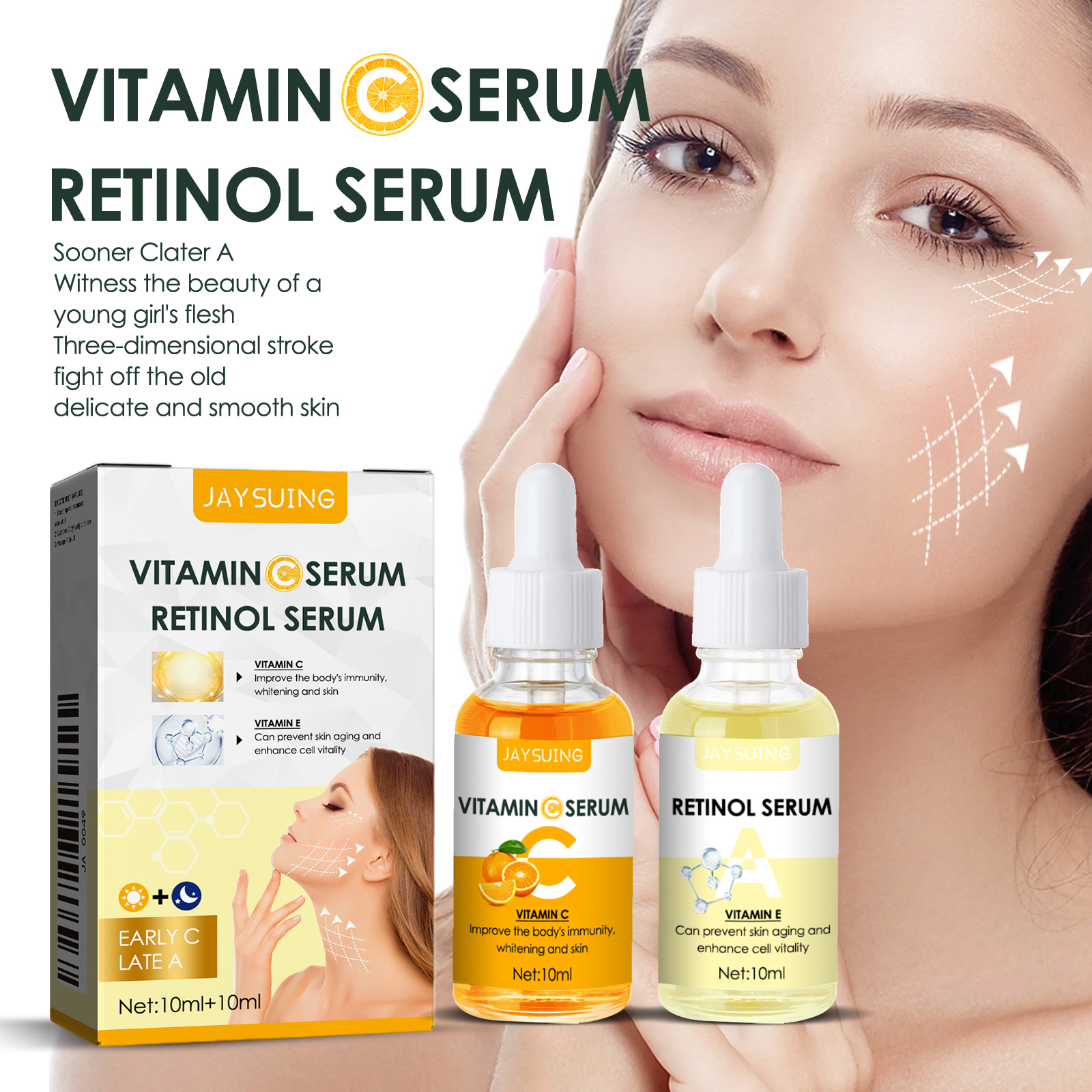 garnier vitamin c serum for face day and night