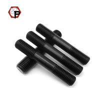 Grade 8.8/10.9/12.9 Carbon Steel Black Oxide Metric M6 M8 M10 M12 M14 M16 M20 Threaded Rod Bolts Double End Studs