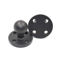 Support de téléphone portable 360° pour équipement agricole, base ronde 30x30mm, rotule de fixation pour support de vélo 1 pouce, compatible RAM