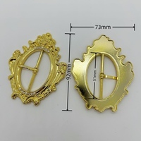 Boucle de ceinture décorative en alliage de zinc ornée et durable pour vêtements, robes, châles, sacs, accessoires de couture DIY