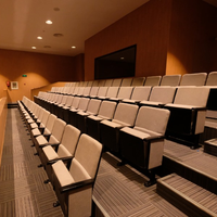 Chaise de salle de conférence universitaire moderne JY-302 avec tablette rétractable et siège pliable pour salle de classe et auditorium