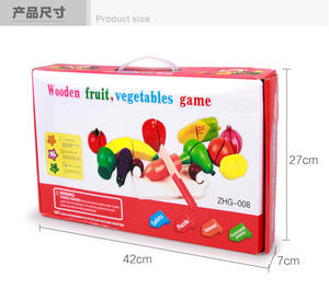 Simulation <span class=keywords><strong>Cuisine</strong></span> Série Jouets Couper Fruits et Légumes Faire semblant de Jouer <span class=keywords><strong>Cuisine</strong></span> Nourriture Coupe <span class=keywords><strong>Bois</strong></span> Fruit <span class=keywords><strong>Jouet</strong></span> - Product Image 4