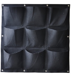 Sacs de culture légers en feutre de style campagnard Kits de plantation de jardin suspendus au <span class=keywords><strong>mur</strong></span> Conception de jardinière élégante - Product Image 4