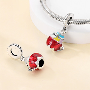 Abalorios <span class=keywords><strong>de</strong></span> Cobre Plateado en Forma <span class=keywords><strong>de</strong></span> Café, Caramelo y Pastel, Modernos y Unisex, para Hacer Joyas, Collares y Pulseras - Product Image 2