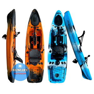 Kayak de pêche à pédale rapide 11ft 1 personne Kayak à pédale par pédale Fin Drive Leurre Pêche, Croisière à l'aviron, Kayak Pedal Drive - Product Image 6