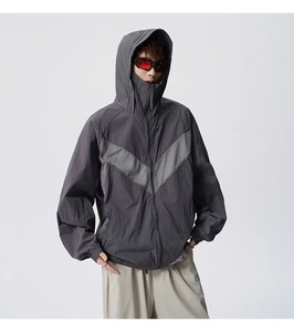 UPF <span class=keywords><strong>50</strong></span>+ Wasserdichte Atmungsaktive UV-Jacke Sonnenschutz Unisex für Einkaufen Schule Arbeit <span class=keywords><strong>Dating</strong></span> Party Festival Konzert Wandern - Product Image 3