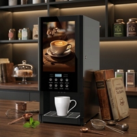 Máquina de Café Instantáneo de 7 Sabores, Tipo Mixto, Automática, Comercial y Doméstica, con Dispensador de Agua Caliente Independiente