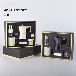 Moka Gift Box Molinillo de mano Moka Coffee Set <span class=keywords><strong>Cafe</strong></span> Gift Box 6PCs Coffee Moka Pot Set - Product Image 5