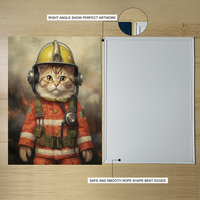 Offre Spéciale personnalisé métal impression aimant système de suspension mode maison mur pompier chats travail bande dessinée Offre Spéciale étain Plaque affiche