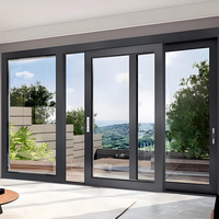 Porte coulissante en aluminium à profilé en verre, haute qualité, efficace, pour balcon et armoires – Offre spéciale