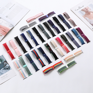 สายนาฬิกา Apple Watch รุ่น Ultra 2 SE 11 10 9 8 7 6 5 Series ปี 2024 แบบใหม่ พร้อมหัวเข็มขัด วัสดุไนลอน ระบายอากาศได้ดี สายรัดแบบ Magic Loop - Product Image 2