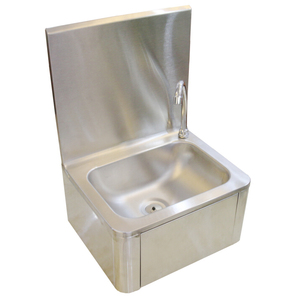 Évier de cuisine industriel en acier inoxydable de qualité supérieure SS 304/201, carré, simple cuve, petit, à montage mural, évier portable pour le lavage des mains - Product Image 1