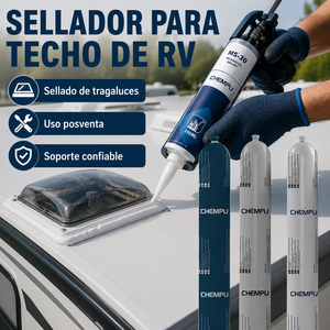 Mastic d'étanchéité gris pour camping-car, application facile, forte adhérence, idéal pour le toit et les aérations, pour usage en <span class=keywords><strong>garage</strong></span> - Product Image 1
