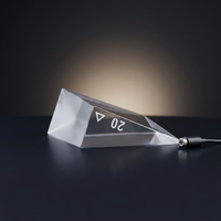 Prisme optique carré de haute précision en verre K9, quartz, saphir, angle et taille personnalisés, revêtement antireflet