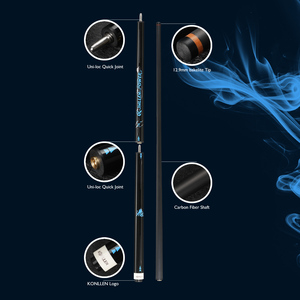 Stecca da Biliardo Professionale KONLLEN LW per Competizioni, 12.5MM e 13mm in Fibra di Carbonio con Accessori in Acciaio Inossidabile - Product Image 5