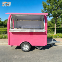 Remorque alimentaire à essieu unique TUNE, cuisine mobile entièrement équipée, chariot de vente ambulante, camion de restauration de style américain à vendre
