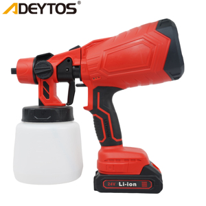 <span class=keywords><strong>Pistolet</strong></span> de pulvérisation sans fil portable de qualité industrielle, <span class=keywords><strong>batterie</strong></span> au lithium 21V, moteur sans balais, capacité du réservoir de 1000 ml, haute pression 5 psi - Product Image 1