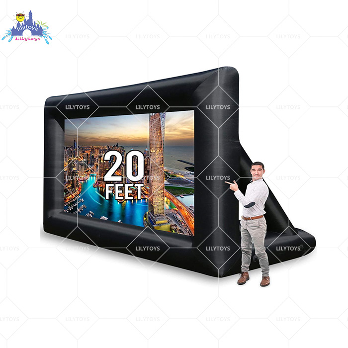 Внутренний или наружный надувной персонализированный экран для фильмов для коммерческого и домашнего использования