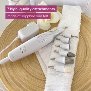 Kit de perceuse à ongles électrique <span class=keywords><strong>Beurer</strong></span> MP42 7-en-1 avec embouts en acier inoxydable, lumière LED et étui de rangement pour <span class=keywords><strong>manucure</strong></span> et pédicure - Product Image 2