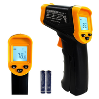 Pistolet thermomètre infrarouge numérique avec rétroéclairage, pistolet thermique laser à main et sans contact