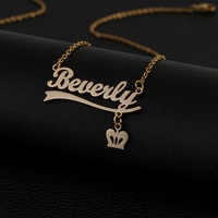 Collier personnalisé en acier inoxydable, design classique, collier de haute qualité avec lettres personnalisées pour femmes et hommes