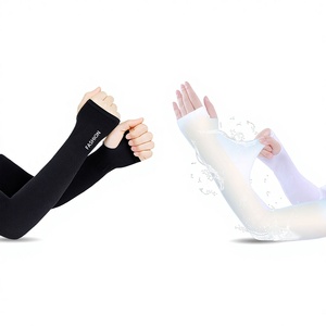 Manches de protection solaire en tissu rafraîchissant Riya UPF 50+ unisexe pour le cyclisme en extérieur - Product Image 1