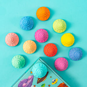 Bombes de bain en gros bulle pétillante relaxante naturelle marque privée enfants soucoupe volante forme bombes de bain paquet de 12 coffret cadeau - Product Image 4