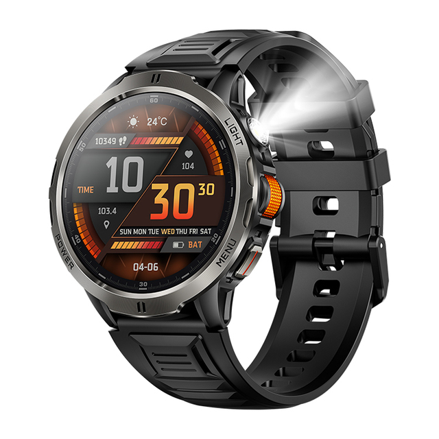 AI Voice Assistant KT92 Smart Watch Drinking Water Reminder Smartwatch Phone Call Round Digital Men's Sports Watches Waterproof