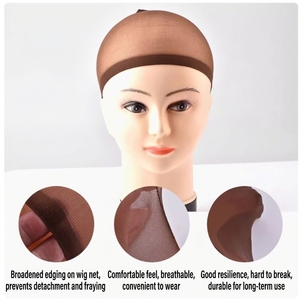 Cappello in nylon personalizzato con logo per la creazione di parrucche e cappelli a rete per parrucche, mantellina super sottile HD trasparente per parrucchieri, strumenti per lo styling - Product Image 2