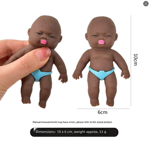 Muñeca Negra de Rebote Lento Natasha, Muñeca de Juguete Suave y Elástica, Regalo Promocional - Product Image 5
