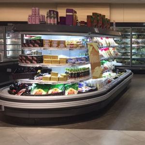 Supermercado <span class=keywords><strong>de</strong></span> cubierta <span class=keywords><strong>de</strong></span> <span class=keywords><strong>vidrio</strong></span> <span class=keywords><strong>Horizontal</strong></span> isla congelador escaparate con alto rendimiento - Product Image 4