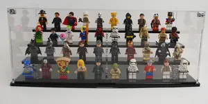 Aangepaste Heldere Minifiguren Acryl Vitrine Minifigure Vitrine