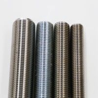 Din 975 3/8" 5/16" Threaded 3-meter Carbon Steel Grade 5.8 Fastener Rod Galvanized Stud 10.9 Threaded Black