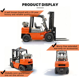 מלגזה דיזל במחיר נמוך 1.5 טון 2.5 טון 3 טון 4000 ליברות 5000 ליברות מלגזת גז למחסן חווה וליישום מכולות - Product Image 5