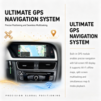 Radio para Auto de 8.8 Pulgadas con Snapdragon 665/685 para Audi A4 S4 B8 (2009-2016), Unidad Principal Multimedia Inalámbrica con Android Auto y CarPlay, GPS, WiFi