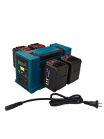 Onduleur à batterie lithium 18/20V, alimentation mobile 330W, sortie AC, double USB Type-C, charge rapide, conduit d'air de refroidissement intégré