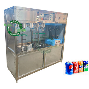 Completo <span class=keywords><strong>2</strong></span> en 1 jugo de gas carbonatado <span class=keywords><strong>cola</strong></span> suave bebida energética agua con gas Equilibrio de presión Lata máquina de costura de llenado - Product Image 1