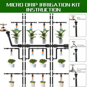 2024 Bán Buôn Xu Hướng Tùy Chỉnh 50M Nhỏ Giọt Thủy Lợi Kit Micro Hệ Thống Thủy Lợi Cho Vườn - Product Image 2