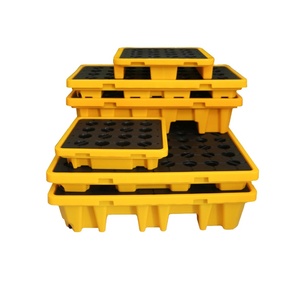 Vente en gros de palettes de confinement pour le contrôle des déversements à <span class=keywords><strong>4</strong></span> tambours - Product Image 1
