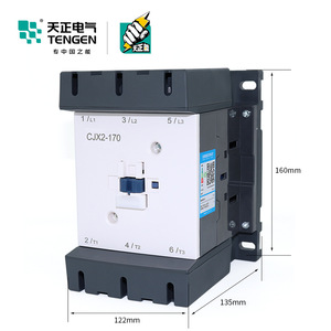 คอนแทคเตอร์ Tengen Cjx2-170 AC 170A 3 เฟส แบบติดตั้งบนราง DIN - Product Image 1