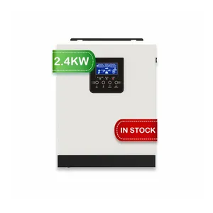 2.4kw شبكة التعادل خارج الشبكة العاكس 12v 24v pv العاكس mppt ل عاكس صغير للطاقة الشمسية التعادل على gridor نظام لوحات شمسية