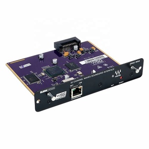 Klark Teknik DN32-WSG Erweiterungs karte 32-Kanal-Aoip mit geringer Latenz in Wellen Soundgrid-Netzwerks chnitt stelle von Behringer <span class=keywords><strong>X32</strong></span>-Mixer - Product Image 1