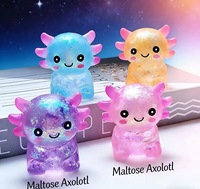 Jouet à presser Axolotl Salamandre en TPR écologique anti-stress, souple, pour enfants de 5 à 7 ans, cadeaux de fête personnalisables, jouet sensoriel