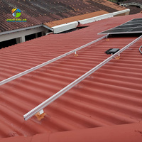 Système de montage solaire sur toit réglable KINGSOLAR, aluminium anodisé, ISO CE OEM