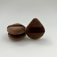 Nouvelle Poudre de Chocolat Goutte d'Eau Haute Qualité, Poudre de Miel Douce et Hypoallergénique, Ensemble de Houppettes à Poudre Sèche en Velours