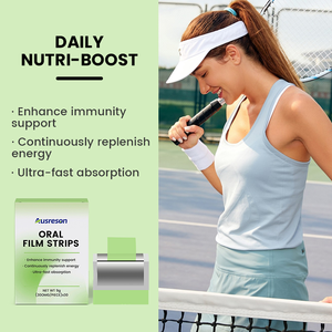 Ausreson Melatonin Collagen Sleep Orally Dissolving Film Strips Dietary Fiber Supplement Rapid <strong>Lysis</strong> Dissolving Oral Film Strips - Product Image 2