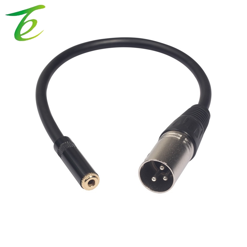 XLR 3-ядерный общественный вращающийся 3,5 женский черный Аудио кабель микшерная консоль микрофон звуковая карта аудио Удлинительный кабель XLR заголовок