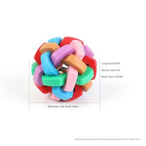 Bell Ring TPR Eco-Friendly Simple <b>Dog</b> Toy <b>Ball</b> Durable Rubber <b>Dog</b> Chew Toy for Aggressive Chewers Outdoor & Indoor Use - Product Image 2